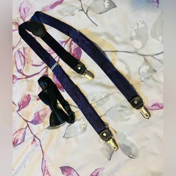 Boys Bow Tie And Suspender Set - Picture 2 of 3